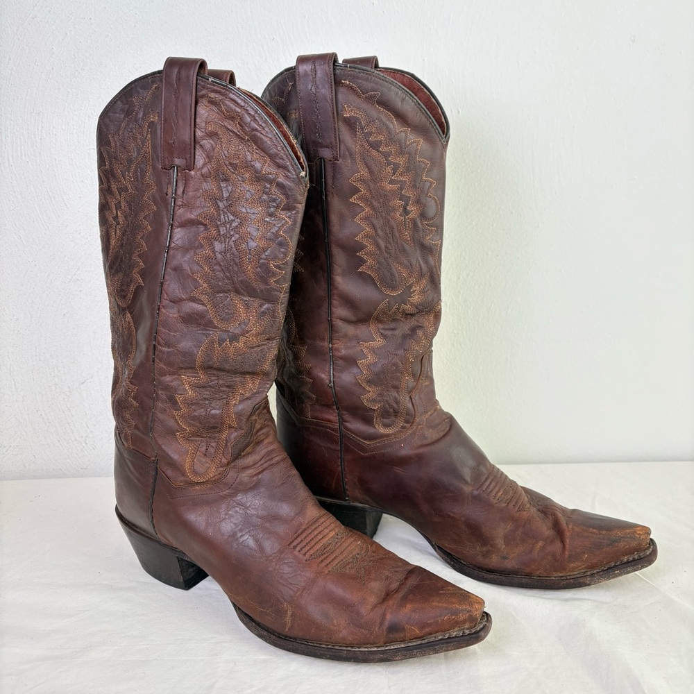 DAN POST Women Western Cowboy Boots Style 3464 Coastal Cowgirl Rodeo Ranch Sz 10 - Picture 15 of 16